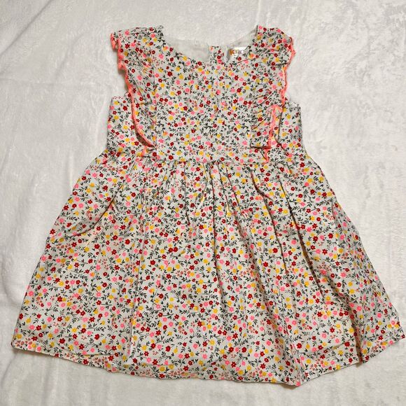 EUC Karrot floral print dress with ruffle sleeve size 18/24mo - Picture 1 of 3